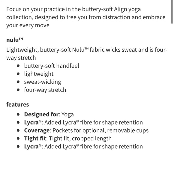 NWT Lululemon Align Tank Top Silver Blue Size 2 - Picture 9 of 10